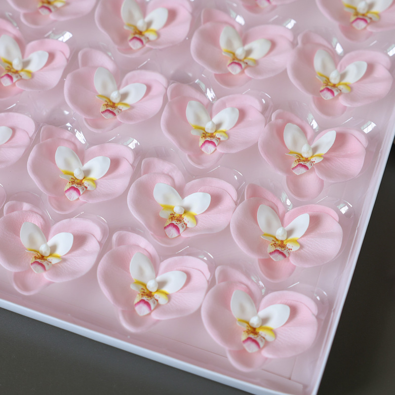 バレンタインデーの新しいソープフラワー胡蝶蘭模擬花永遠の花の花束包装 diy 素材ソープフラワーアクセサリー|undefined