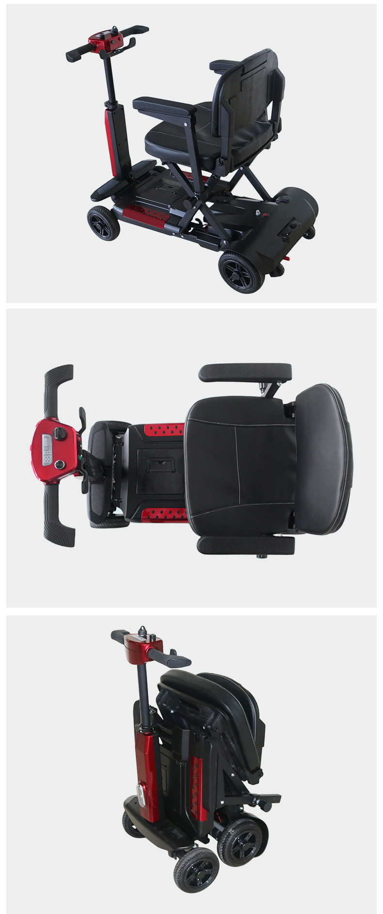 Hot-Selling Cross-Border New Folding Mobility Scooter, Electric Scooter for the Elderly, Small and Lightweight New Model, Electric Scooter for Disabled People