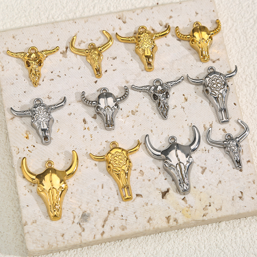 15g Weight 0.03µm Gold Plating Thickness PVD Coated Gold Plating Process Pendant Jewelry Making Type 18K Real Gold Plated Plating Material 5 PCS/Package Quantity 304 Stainless Steel Material Horns Pattern Cute, Classic Style Style 5 PCS/Package 304 Stainless Steel Horns Polished Pendant DIY Ornament Accessories 1