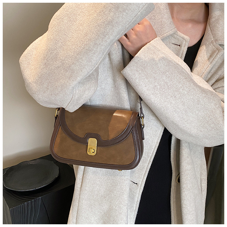 Women's Crossbody Bag Contrast Colour Small Square Shoulder Bag_voghion.com