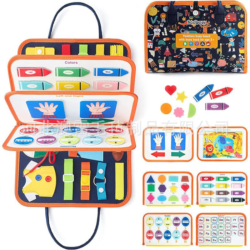 Grenzüberschreitendes Filz-Lernbrett beschäftigtes Brett neu heiß verkaufte Kinder Früherziehungs-Intelligenzentwicklungs-Filz-Beschäftigungstafel-Spielzeug