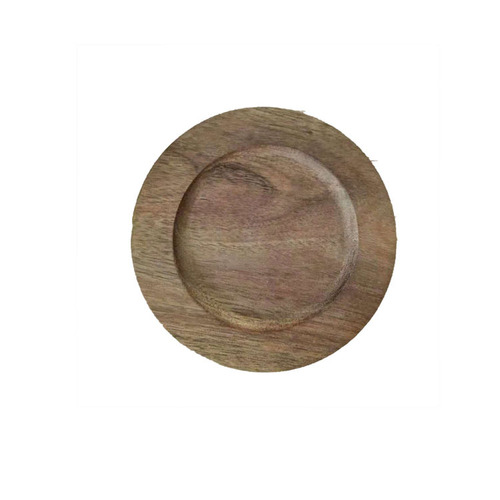 Japanese wooden coaster breakfast tray mug base Nordic round acacia tea snack tray retro insulation pad