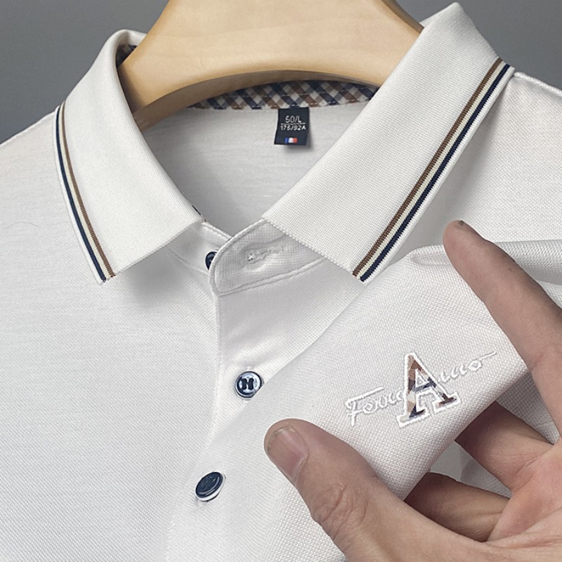 (Soporte de entrega de una sola pieza) verano nuevos hombres de manga corta de solapa más tamaño camisa de polo fábrica al por mayor camisa de comercio exterior