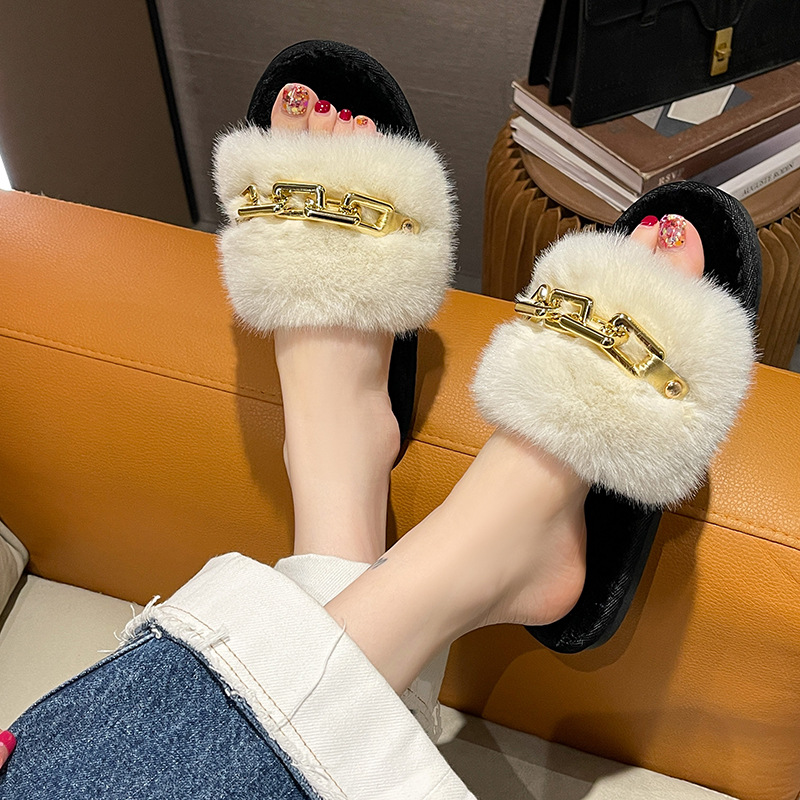 Women's Velvet Plush Adjustable Closed-Toe Summer Spring Bedroom Indoor Warm Machine Washable House Shoes_voghion.com