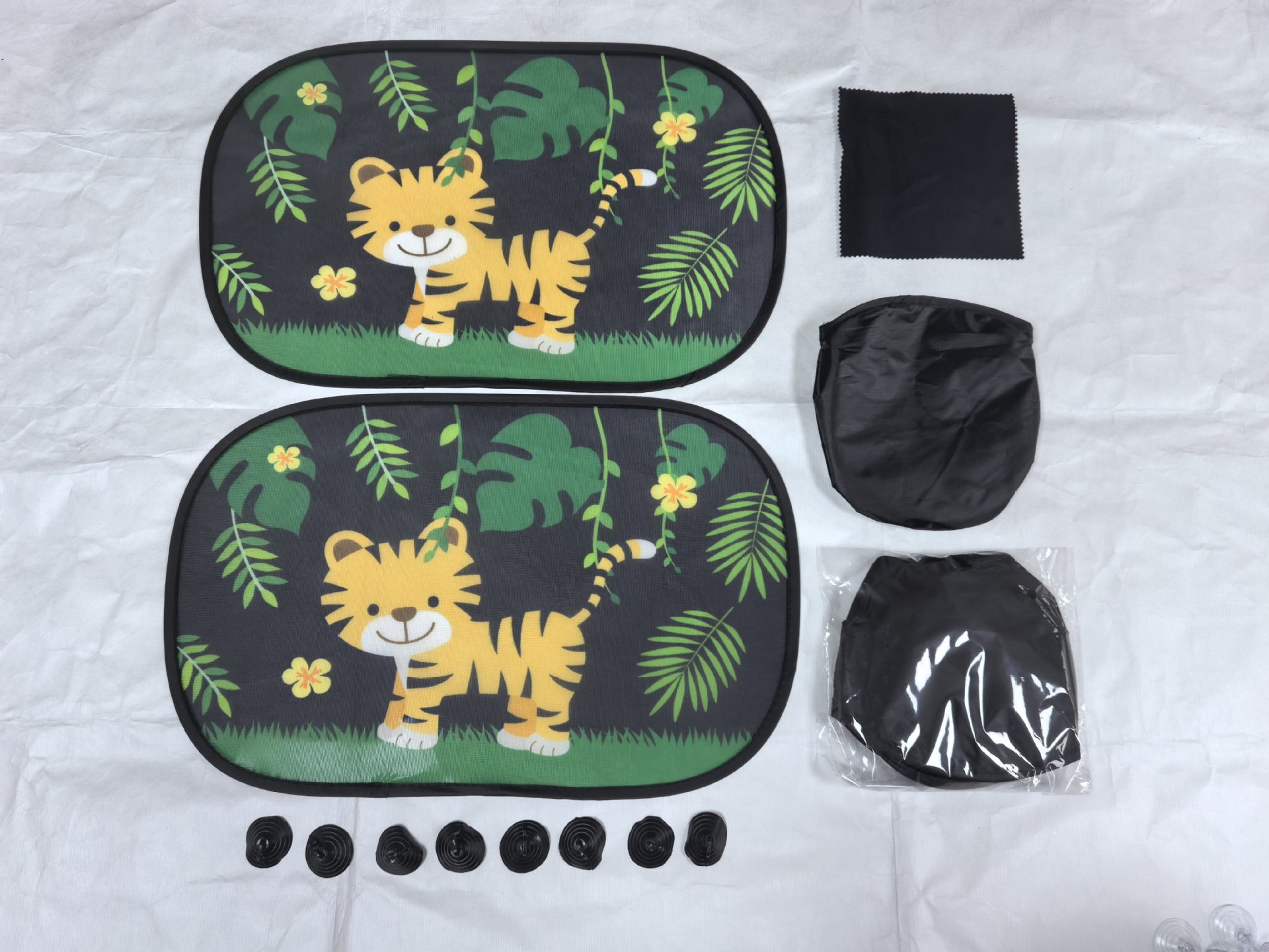 Children's Car Curtains, Sunshades, Magnetic Sunshade Curtains, Summer Baby Sun Protection and Heat Insulation Curtains, Cartoon Car Side Window Thick Sunshades