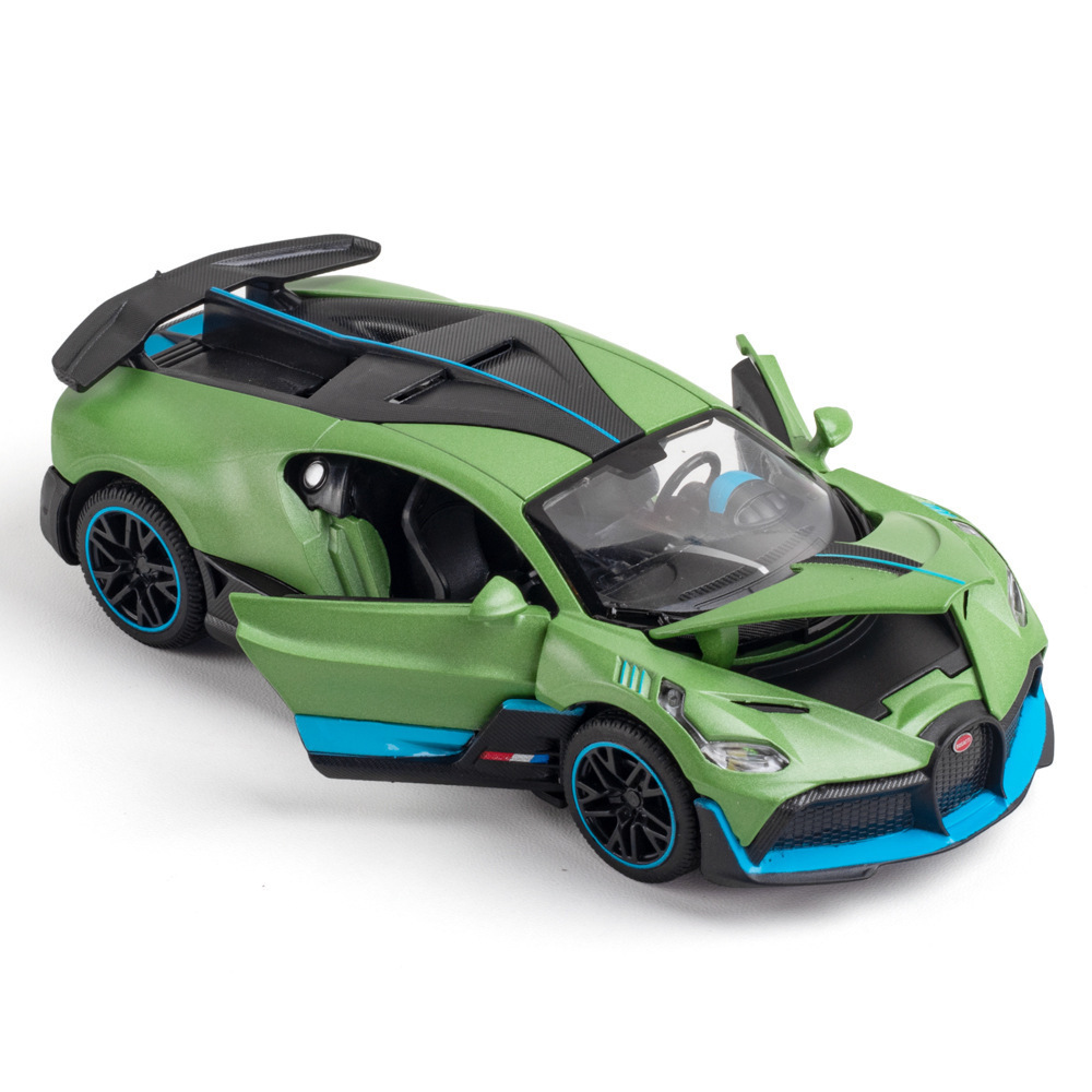Tianying Alloy Car Model 1:32 Bujiadi DIVO Sports Car Tack Force con sonido y luz Boy Toy Car Model Adornos