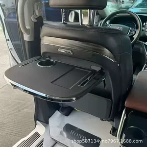 Shanhai L9/L7 qara avtomobil masası, arxa oturacaq qatlanan yemək masası, interyer modifikasiyası.
