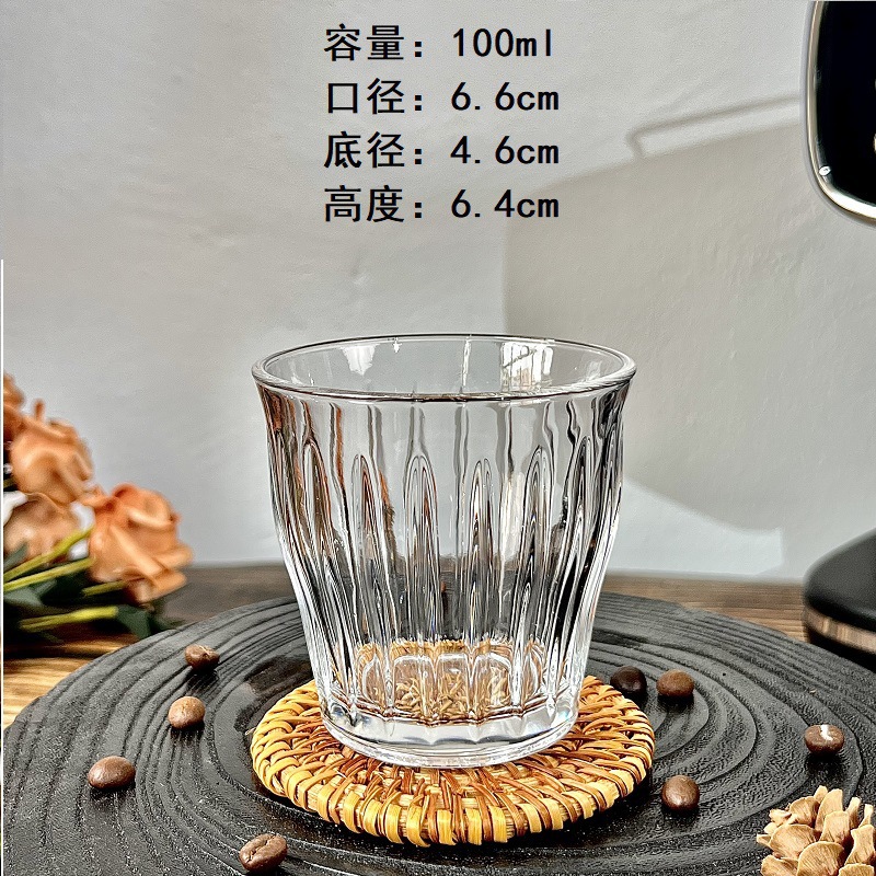 Tazas de vidrio de alto valor, tazas de café de color blanco, tazas de café de color rojo