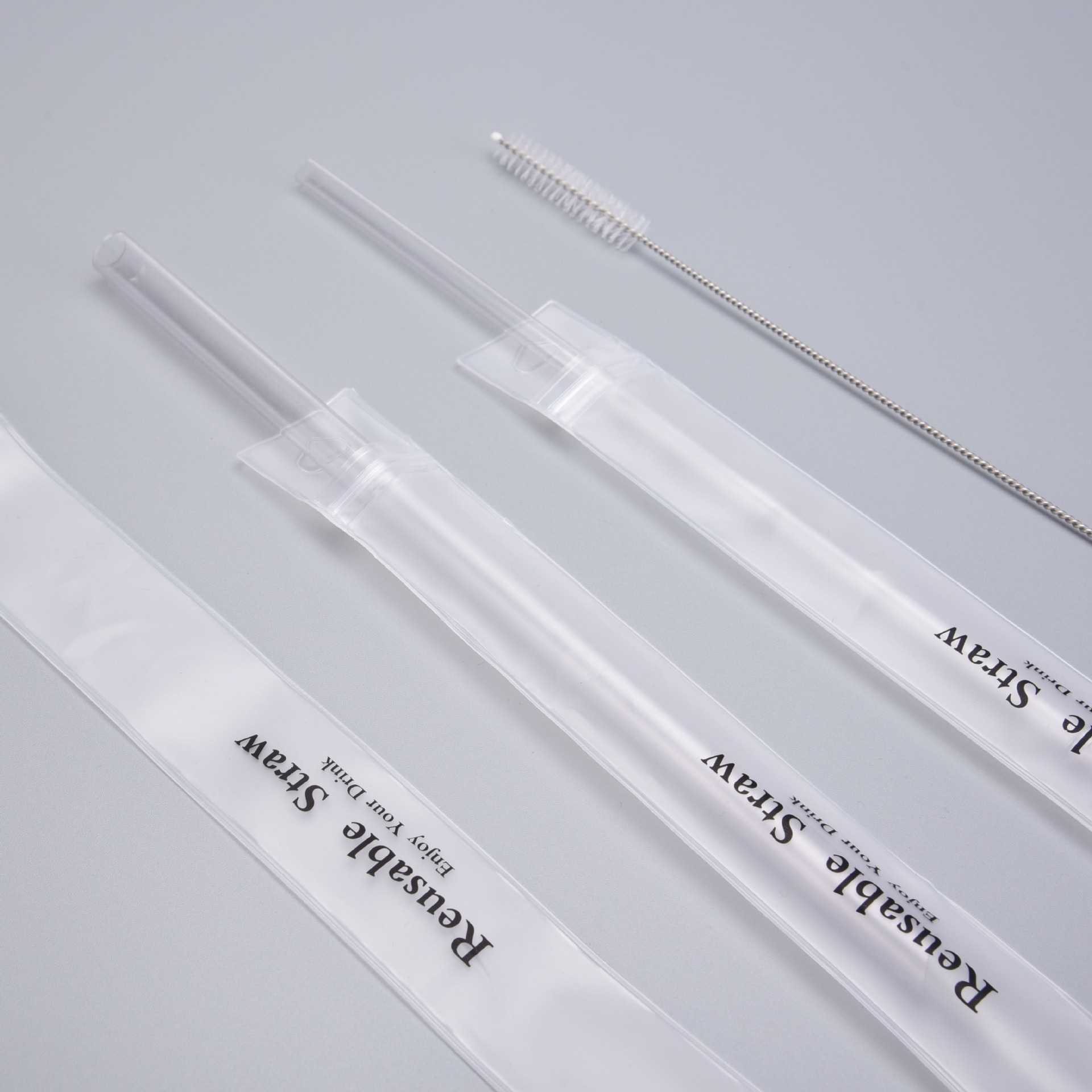 Stainless Steel Material Casual Solid Color Stainless Steel Straw Kitchen Supplies 1 Piece