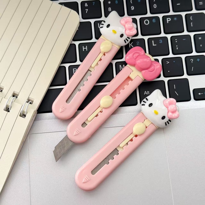 新しいかわいい漫画 KT 猫弓アートナイフエクスプレスボックスオープニングナイフ学生手作り文具ペーパーナイフ|undefined