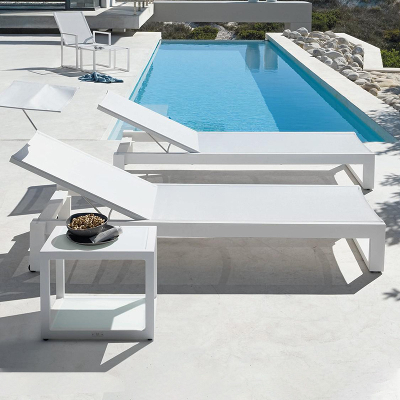 Al Aire Libre reclinable moderno creativo Hotel Villa piscina al aire libre acostado cama patio jardín balcón protector solar impermeable reclinable