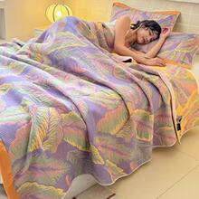 六层纱布空调被双人盖毯家用夏凉被床盖被子毛巾被外贸公司午休毯