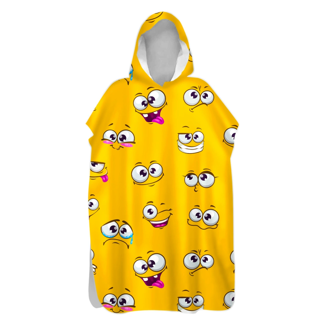 2-дневные волосы, двусторонний бархатный мультяшный узор, быстросохнущая накидка, банное полотенце, теплое пальто для дайвинга, открытый купальный Халат с капюшоном