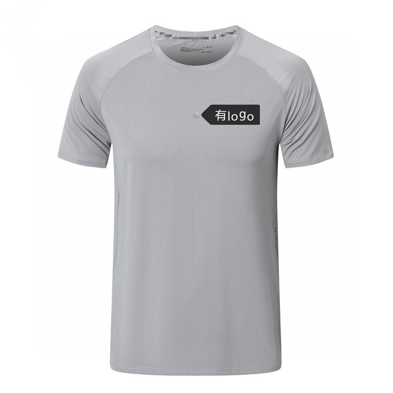 半袖メンズ新しい速乾性 Tシャツメンズ夏の新しいアイスシルク通気性トップランニングフィットネスルーズスポーツ服|undefined