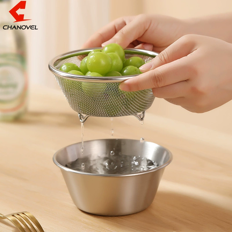 304 Мини-нержавеющая сталь Артефакт Раковина для мытья риса Сливная чаша Фильтр Корзина для фруктов Сливная корзина Приготовление еды Чаша для приготовления пищи