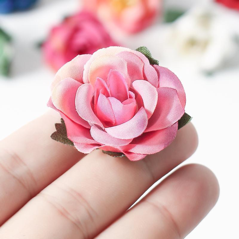 3.5cm迷你玫瑰花朵 假花 diy仿真花 痛包谷美材料配件 婚庆装饰|undefined