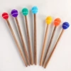 Wool yarn knocker is about 28CM long---7 mixed colors