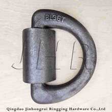 厂家供应焊接D型环机械起重吊环船用日式36T扇形D型环地零
