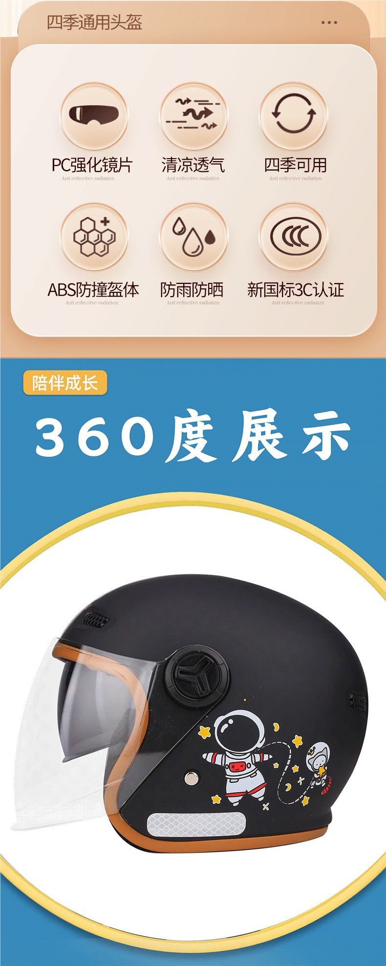 Summer 3C National Certified Helmet Men's Battery Train Women's Couple Half Helmet Sun Protection Breathable Double Mirror Safety Helmet
