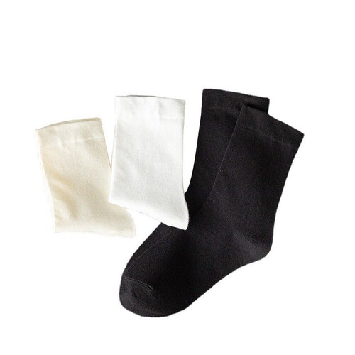Women's Clog Socks, Autumn Postpartum Socks, Cotton Socks, Mid-Calf Women's Socks, Solid Color Pregnant Women's Simple Non-Compressing Boneless Clog Socks