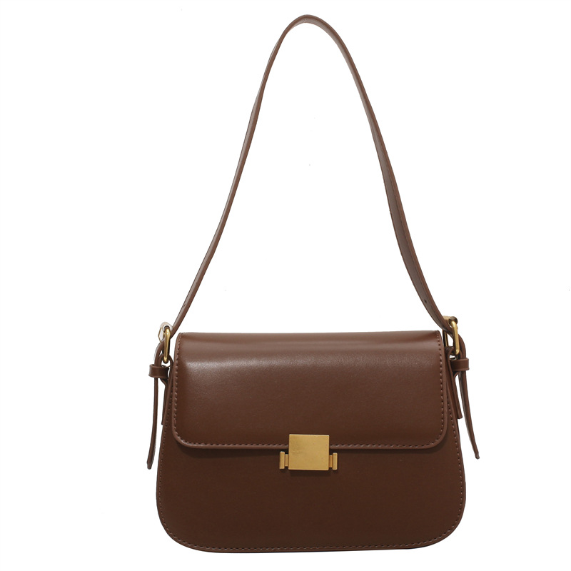Bolso cuadrado pequeño estilo caliente de comercio exterior para mujer 2025 nuevo bolso de axila de un solo hombro simple y versátil bolso de mensajero bolso de ocio retro