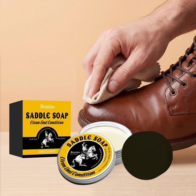Brunizo Saddle Leather Cleaning Cream for Sofa, Leather Shoes, and Home Care - Renovation, Shine, and Daily Maintenance Brunizo Saddle Leather Cleaning Cream for Sofa, Leather Shoes, and Home Care - Renovation, Shine, and Daily Maintenance