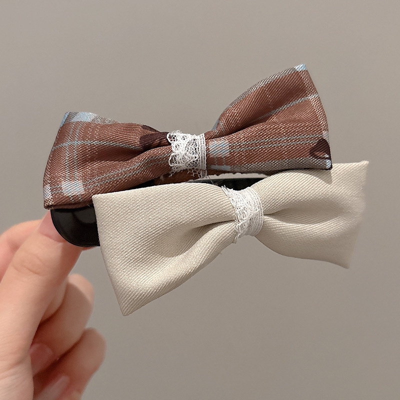 Gran arco clip de cabello de alta sensación clip de boca de pato nuevo clip de captura de cabeza de mujer temperamento clip de tiburón clip de cabello