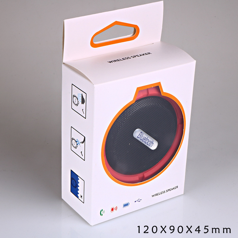 C6防水bluetoothスピーカー屋外吸盤ミニbluetoothオーディオ携帯電話車載サブウーファースピーカー|undefined