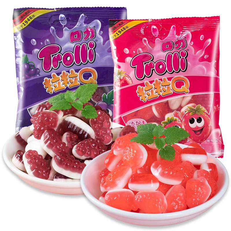 Жевательная конфета (Trolli) Гамбургер, фруктовые вкусы, QQ-конфеты для детей, разные упаковки