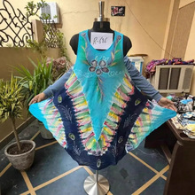 新款出口外贸非洲女装印花女连衣裙拉美民族服饰沙滩防晒无袖大码