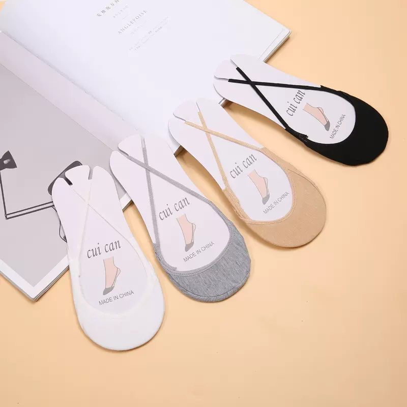 热卖半掌袜吊带隐形袜子女棉袜薄款防磨高跟鞋夏季女隐形船袜批发