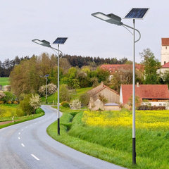 LED Solar Street Lamp for New Rural Construction, Village Household, 6-meter Complete Set with Pole, Project Wall Lamp Manufacturer Wholesale