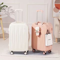 Luggage suitcase 24-inch pull-along suitcase for women, new student 20-inch boarding travel suitcase, multi-functional lockable suitcase, 26-inch