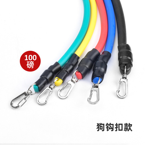 11-piece set of tensioner, tension rope, tension belt, elastic rope, fitness equipment, training belt set, tpe multifunctional