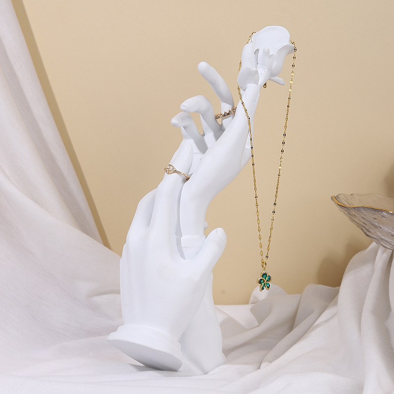 树脂手模特首饰架收纳戒指座婚庆摆件挂手链饰品展示架子珠宝道具