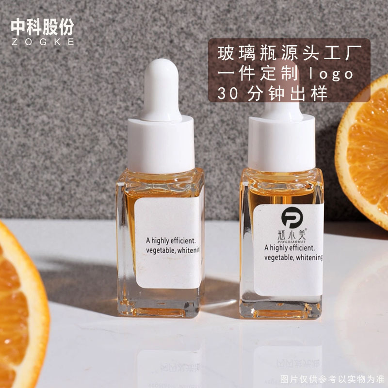 メーカー10ml15ml角型エッセンスドロッパーボトル、純露精油ガラスボトル、詰め替え用異形ボトル、小容量|undefined