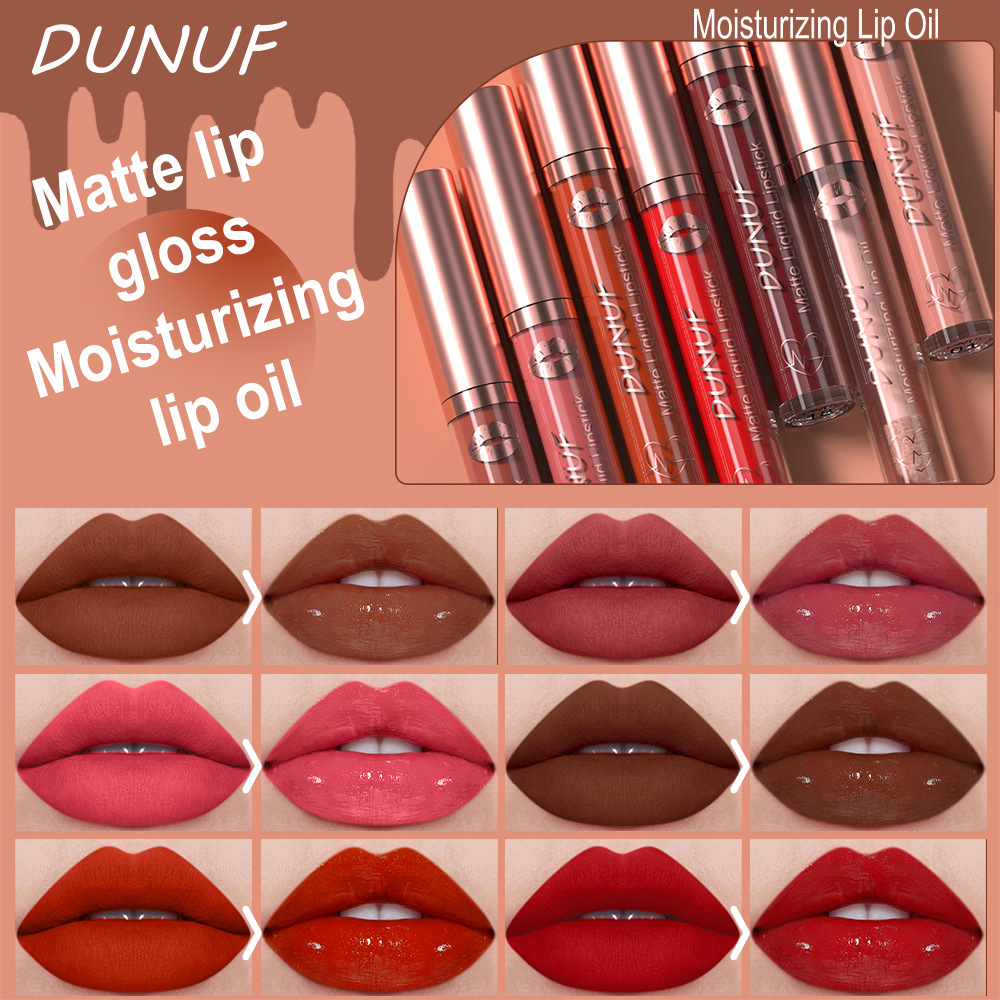 Check out DUNUF 6-tube matte waterproof long-lasting lip gloss lipstick! Disclaimer for links undefined