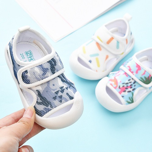 新款夏季小童鞋0--3岁男女宝宝鞋童鞋婴儿鞋童凉鞋防踢防撞耐磨布