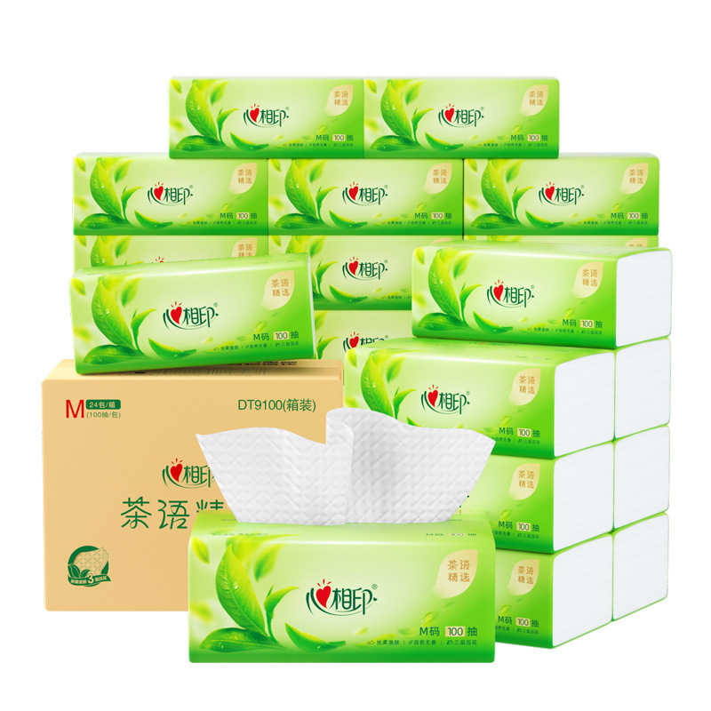 Dt9100 Heartfelt Tea Language Selection 100 Sheets Three-Layer Plastic Pack Facial Tissue Napkin Toilet Paper m Size Dt9100 Heartfelt Tea Language Selection 100 Sheets Three-Layer Plastic Pack Facial Tissue Napkin Toilet Paper m Size