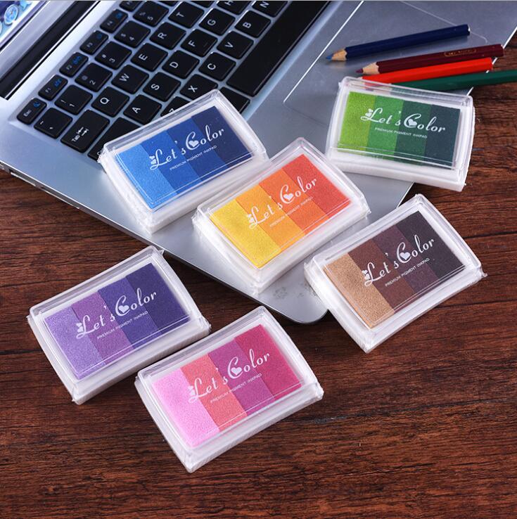 韩国印章 可爱渐变色印泥 4色渐变印油 6种色系可选