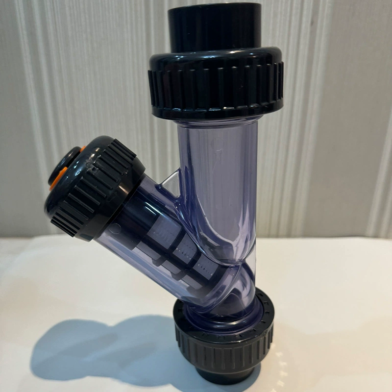 Фильтр-водопроводная труба из UPVC от производителя, прозрачный передний Y-образный фильтр для питьевой воды