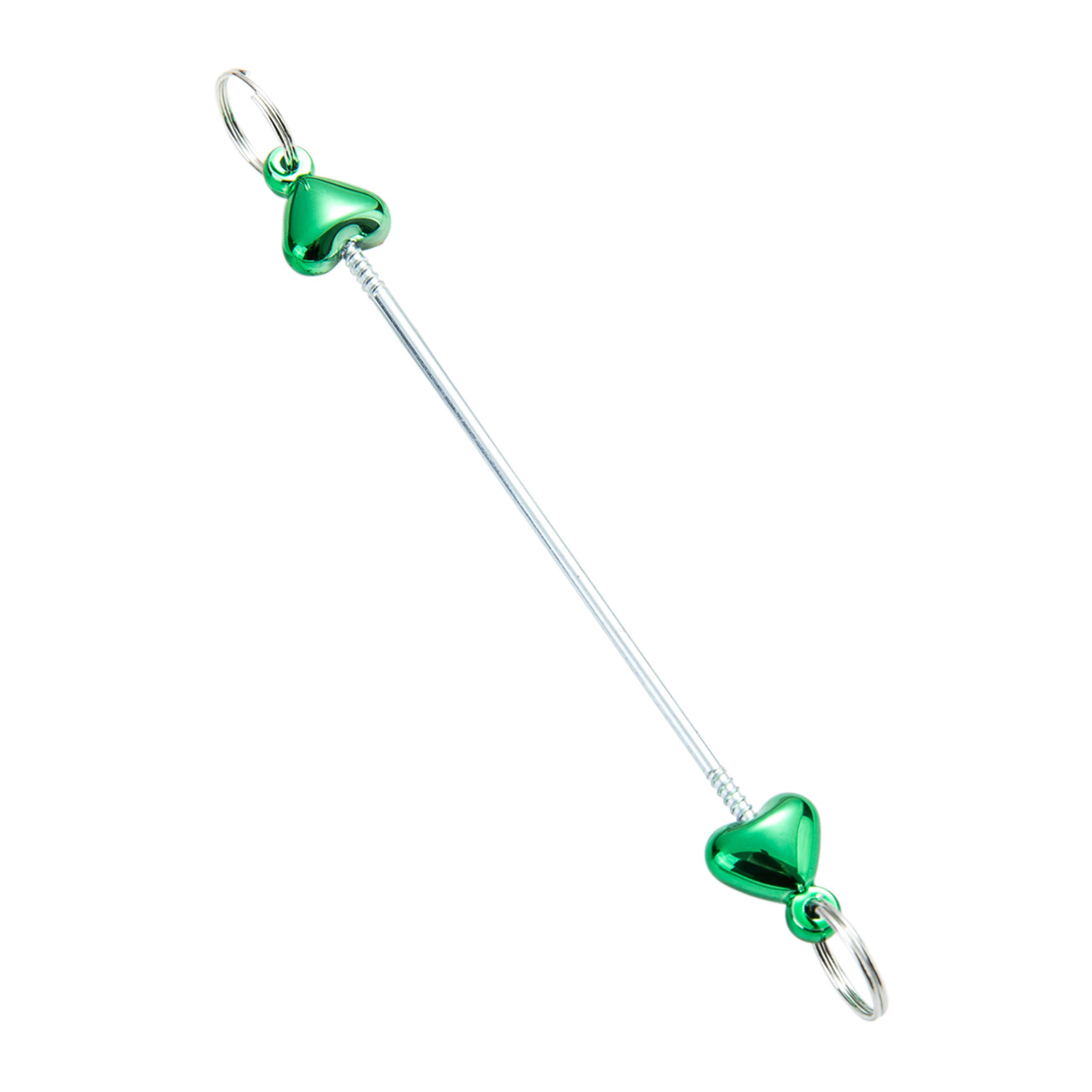 Creativo colgante de accesorios de llavero de amor con cuentas de bricolaje nuevo poste de plástico con cuentas accesorios de llavero con cuentas