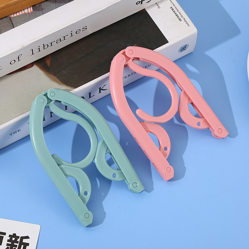 メーカー折り畳みハンガー太字旅行携帯ズボンハンガー家庭用滑り止め干しハンガープラスチック折り畳みハンガー|undefined