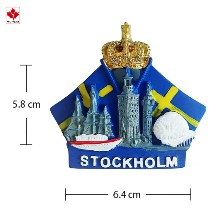 (Cross-border trading), creative three dimensional painted souvenir, fridge magnet