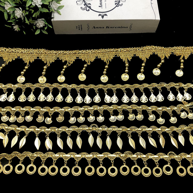 多款式现货批发新款手工吊片花边舞台演出服装辅料diy吊坠装饰边