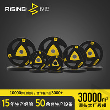 包胶杠铃片家用哑铃pu大孔片手抓健身房商用卧推深蹲奥杆配重片