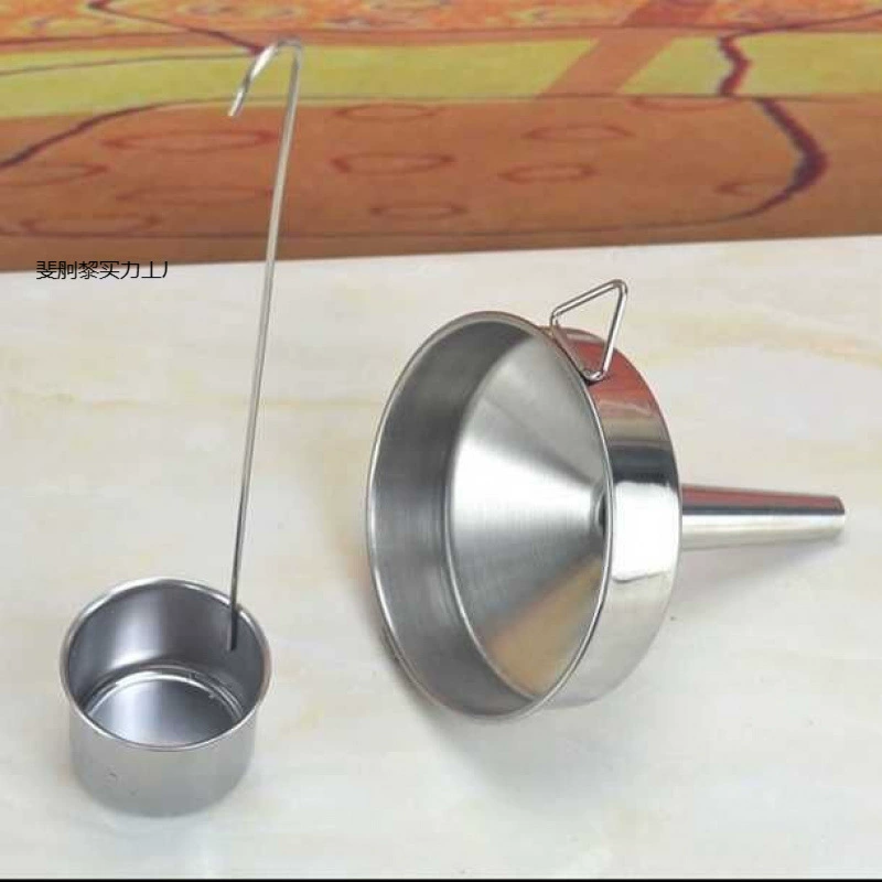 Воронка из нержавеющей стали, утолщенная воронка для вина из нержавеющей стали, большая воронка для масла большого диаметра, воронка для вина с длинной ручкой, винная ложка, винная посуда