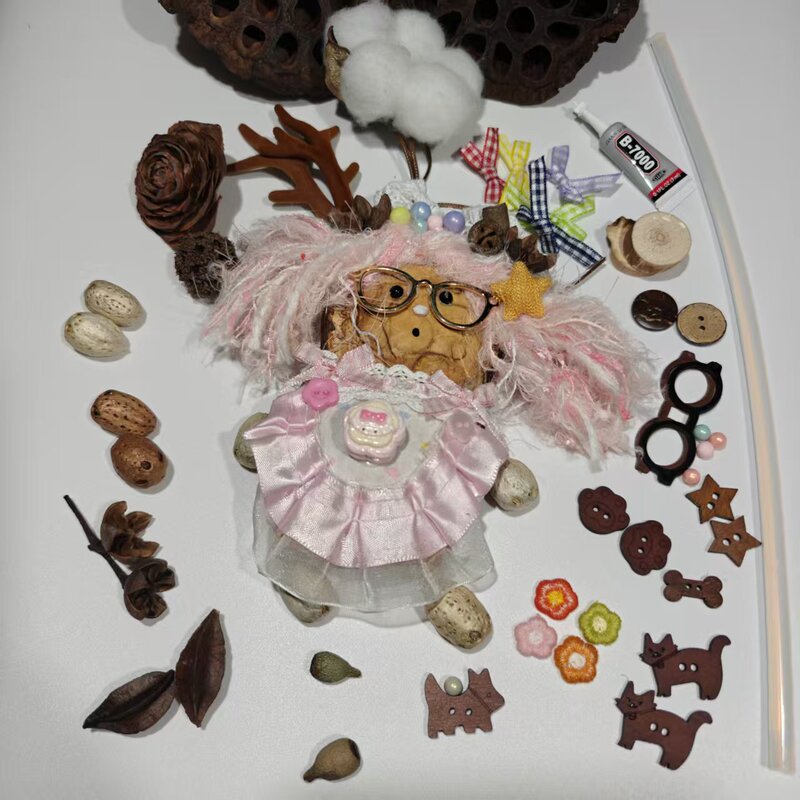 Bean Pod Doll Material Kit DIY Eyes, Glasses, Nose Shape, Ear Accessories, Resin Accessories Bean Pod Doll Material Kit DIY Eyes, Glasses, Nose Shape, Ear Accessories, Resin Accessories
