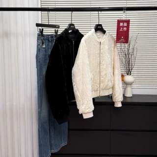 轻奢90白鹅绒丝绒羽绒服时尚复古小众棒球领小个子薄款外套女038