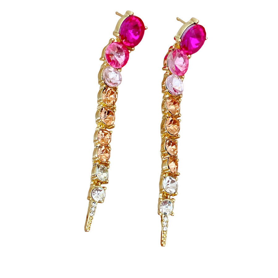 Collar ajustable de diamantes redondo gradiente ligero de lujo nicho cerradura palacio estilo delicado conjunto de joyería temperamento mujer image 6